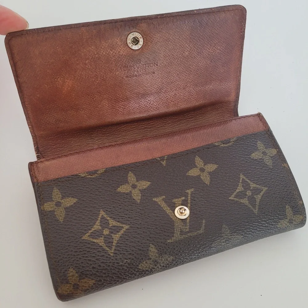 Louis Vuitton Monogram Canvas Portefeuille Tresor Wallet Vintage Brown 882‎ AN - Picture 3 of 15
